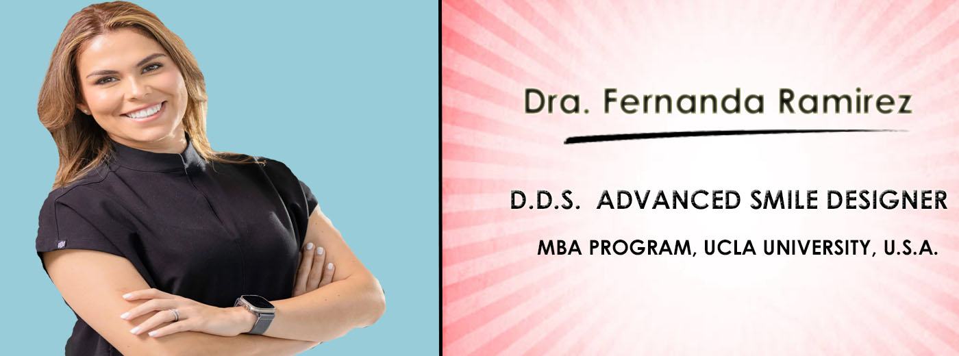 Picture of Dra. Fernanda Ramirez, D.D.S., Advanced Smile Designer, with Premier Holistic Dental in San Jose, Costa Rica.  Dra. Ramirez is one of the top biological dentistry specialists at the world famous Premier Holistic Dental, in San Jose, Costa Rica.